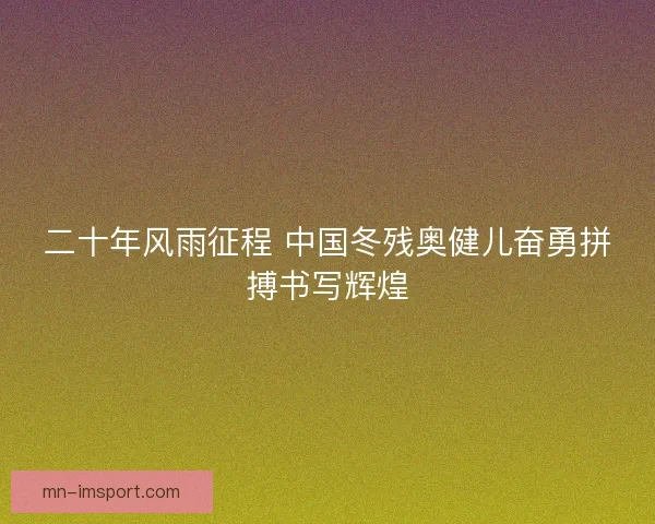 二十年风雨征程 中国冬残奥健儿奋勇拼搏书写辉煌 二十年风雨征程 中国冬残奥健儿奋勇拼搏书写辉煌